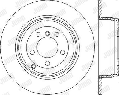 Jurid 562558JC - Гальмівний диск autocars.com.ua