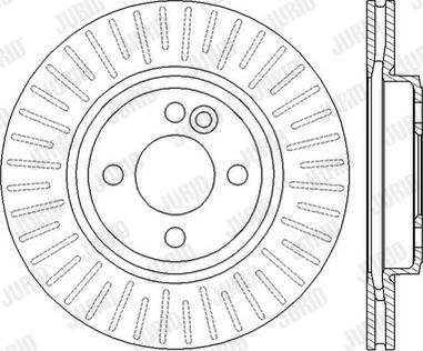 Jurid 562570JC-1 - Гальмівний диск autocars.com.ua