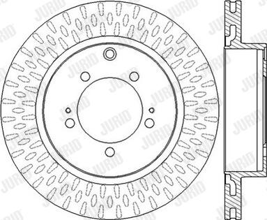 Jurid 562571J-1 - Гальмівний диск autocars.com.ua