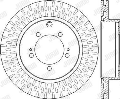 Jurid 562571JC - Гальмівний диск autocars.com.ua