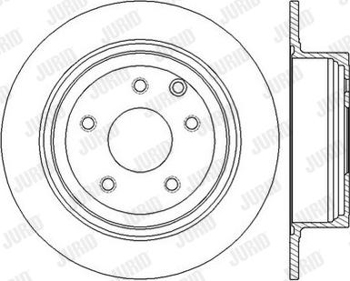 Jurid 562576JC-1 - Гальмівний диск autocars.com.ua