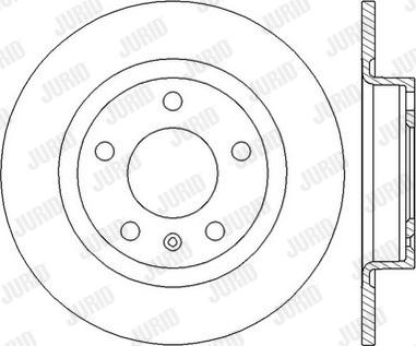 Jurid 562580JC - Гальмівний диск autocars.com.ua