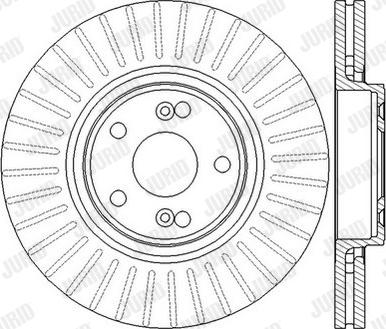 Jurid 562593JC - Гальмівний диск autocars.com.ua