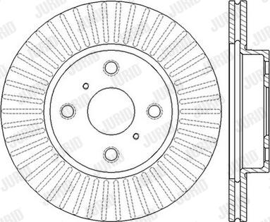 Jurid 562602JC-1 - Гальмівний диск autocars.com.ua