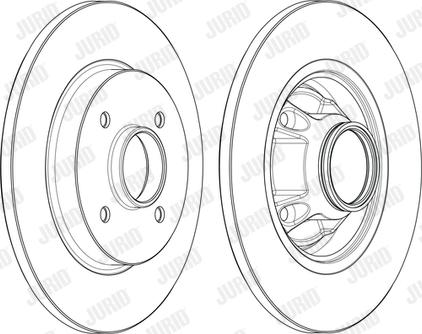 Jurid 562611J-1 - Гальмівний диск autocars.com.ua