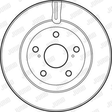 Jurid 562621JC - Гальмівний диск autocars.com.ua