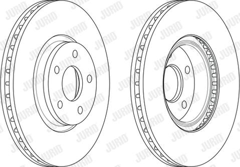 Jurid 562624JC-1 - Гальмівний диск autocars.com.ua