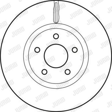 Jurid 562624JC - Гальмівний диск autocars.com.ua