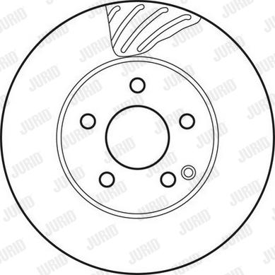 Jurid 562627JC-1 - Гальмівний диск autocars.com.ua