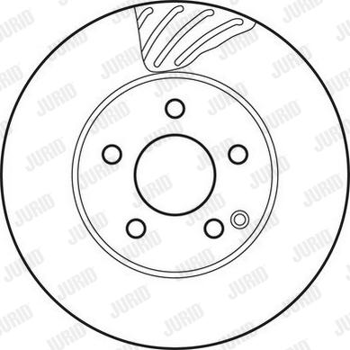 Jurid 562627JC - Тормозной диск avtokuzovplus.com.ua