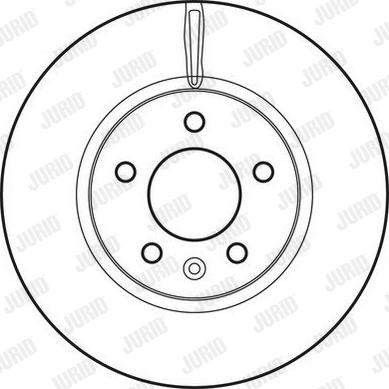 Jurid 562631JC - Гальмівний диск autocars.com.ua