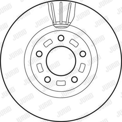 Jurid 562635JC - Гальмівний диск autocars.com.ua