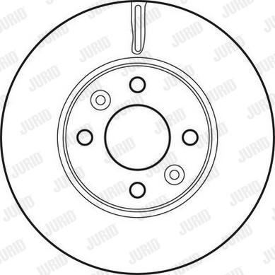 Jurid 562636JC - Гальмівний диск autocars.com.ua