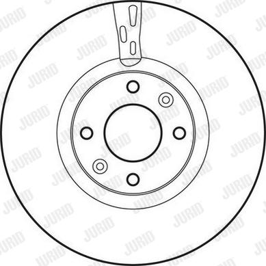 Jurid 562641JC - Гальмівний диск autocars.com.ua