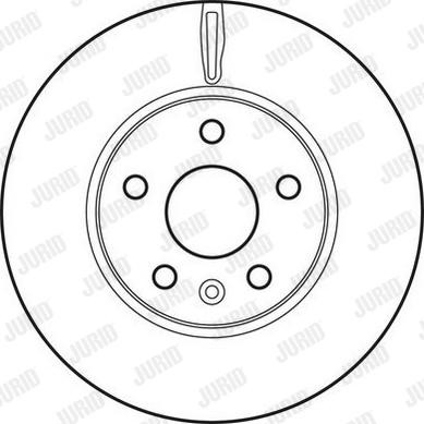 Jurid 562642JC-1 - Гальмівний диск autocars.com.ua