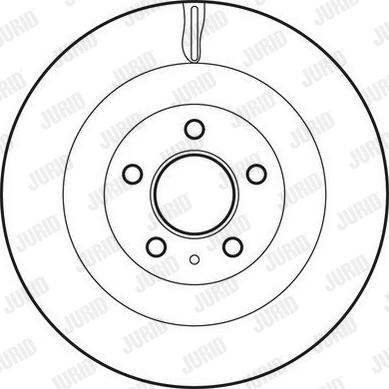 Jurid 562645JC - Гальмівний диск autocars.com.ua