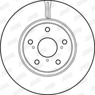 Jurid 562649JC - Тормозной диск avtokuzovplus.com.ua