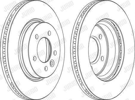 Jurid 562666JC-1 - Гальмівний диск autocars.com.ua