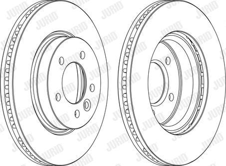 Jurid 562666JC - Гальмівний диск autocars.com.ua