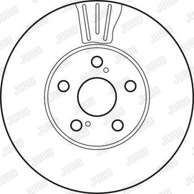 Jurid 562683JC - Гальмівний диск autocars.com.ua