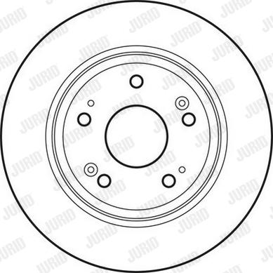 Jurid 562687JC-1 - Гальмівний диск autocars.com.ua