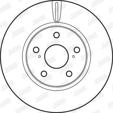 Jurid 562689JC-1 - Гальмівний диск autocars.com.ua