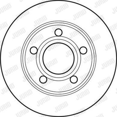 Jurid 562690JC - Гальмівний диск autocars.com.ua