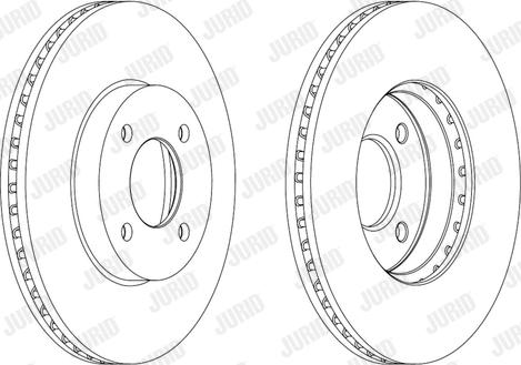 Jurid 562693JC-1 - Гальмівний диск autocars.com.ua