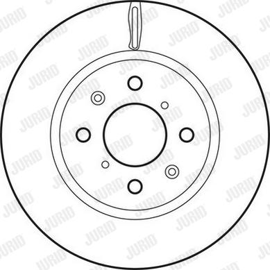 Jurid 562694JC-1 - Гальмівний диск autocars.com.ua