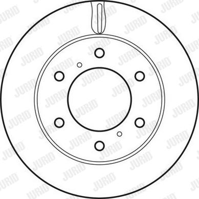 Jurid 562695JC-1 - Гальмівний диск autocars.com.ua