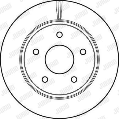 Jurid 562707JC - Гальмівний диск autocars.com.ua