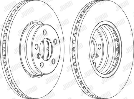 Jurid 562711JC-1 - Гальмівний диск autocars.com.ua