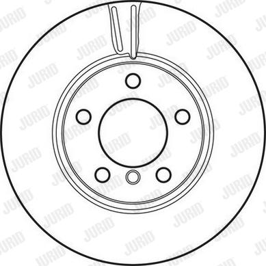 Jurid 562717JC - Гальмівний диск autocars.com.ua