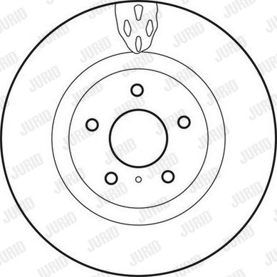 Jurid 562719JC - Гальмівний диск autocars.com.ua