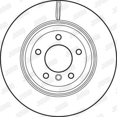 Jurid 562721JC - Гальмівний диск autocars.com.ua