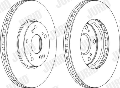 Jurid 562725JC-1 - Тормозной диск avtokuzovplus.com.ua