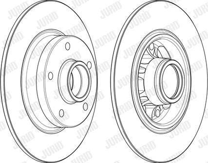 Jurid 562732J - Гальмівний диск autocars.com.ua