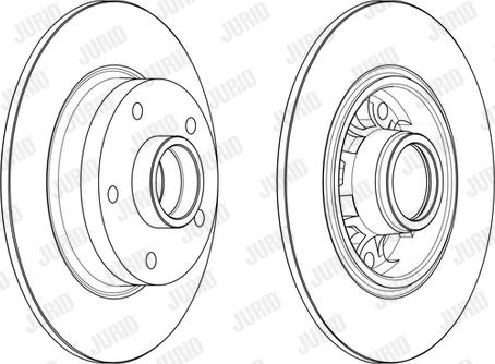 Jurid 562732JC-1 - Гальмівний диск autocars.com.ua