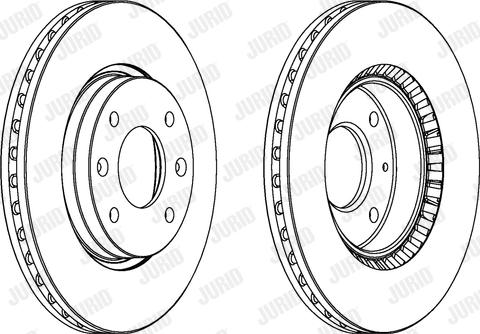 Jurid 562734J-1 - Гальмівний диск autocars.com.ua