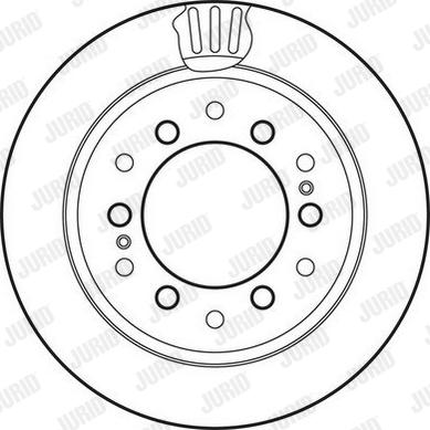 Jurid 562738JC - Тормозной диск avtokuzovplus.com.ua