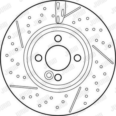 Jurid 562745JC - Гальмівний диск autocars.com.ua