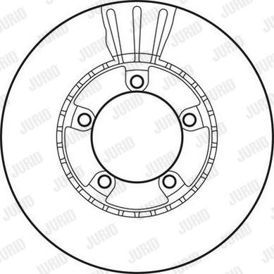 Jurid 562747JC - Тормозной диск avtokuzovplus.com.ua