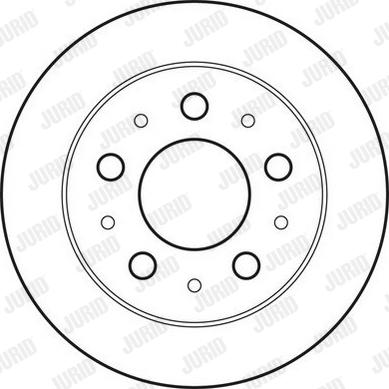 Jurid 562753JC-1 - Тормозной диск avtokuzovplus.com.ua