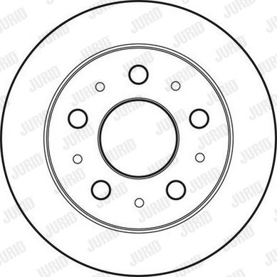 Jurid 562757JC-1 - Гальмівний диск autocars.com.ua