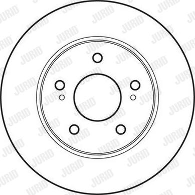 Jurid 562758JC - Гальмівний диск autocars.com.ua