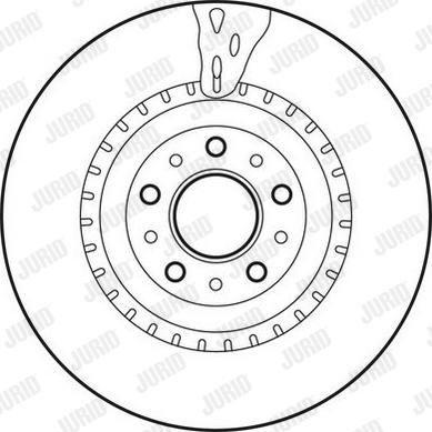 Jurid 562760JC-1 - Гальмівний диск autocars.com.ua