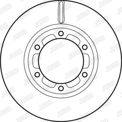 Jurid 562763JC - Гальмівний диск autocars.com.ua