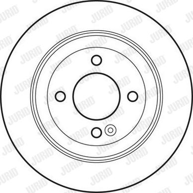 Jurid 562764JC - Тормозной диск avtokuzovplus.com.ua