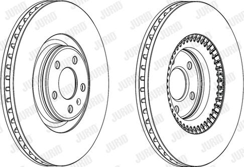 Jurid 562771JC - Гальмівний диск autocars.com.ua