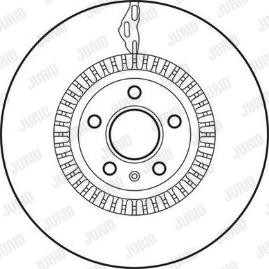 Jurid 562771JC - Гальмівний диск autocars.com.ua